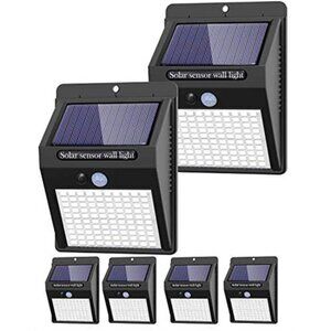 Outdoor Solar Motion Lights 6 Pack Waterproof LED Security Lights Front Door Bac